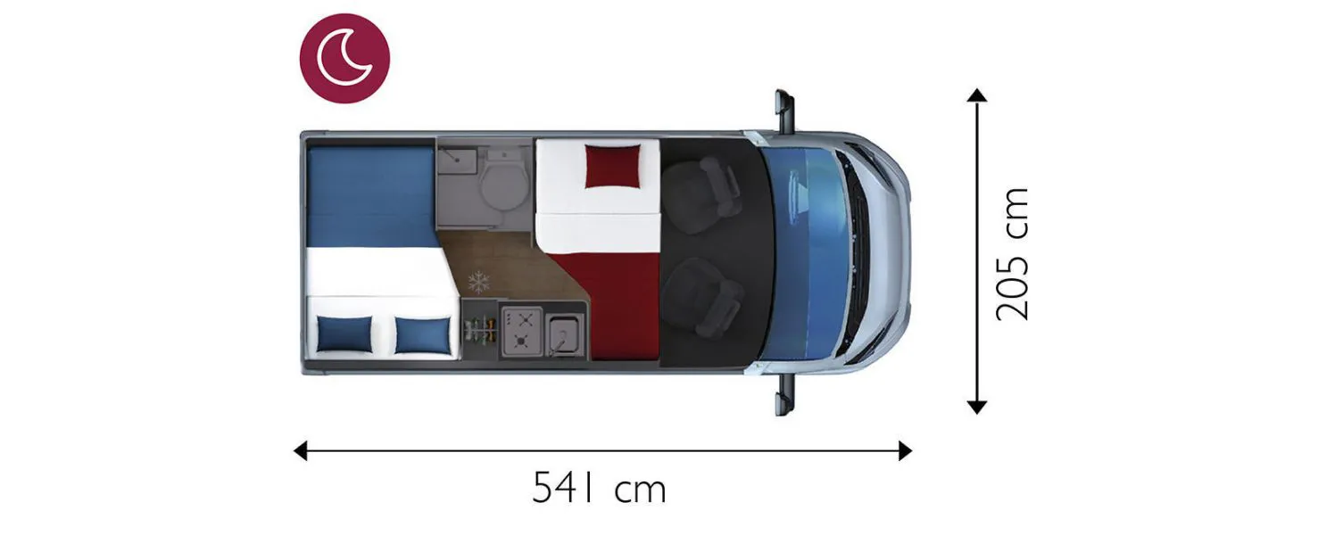 Camper Giottivan 54T - 54t nocturno