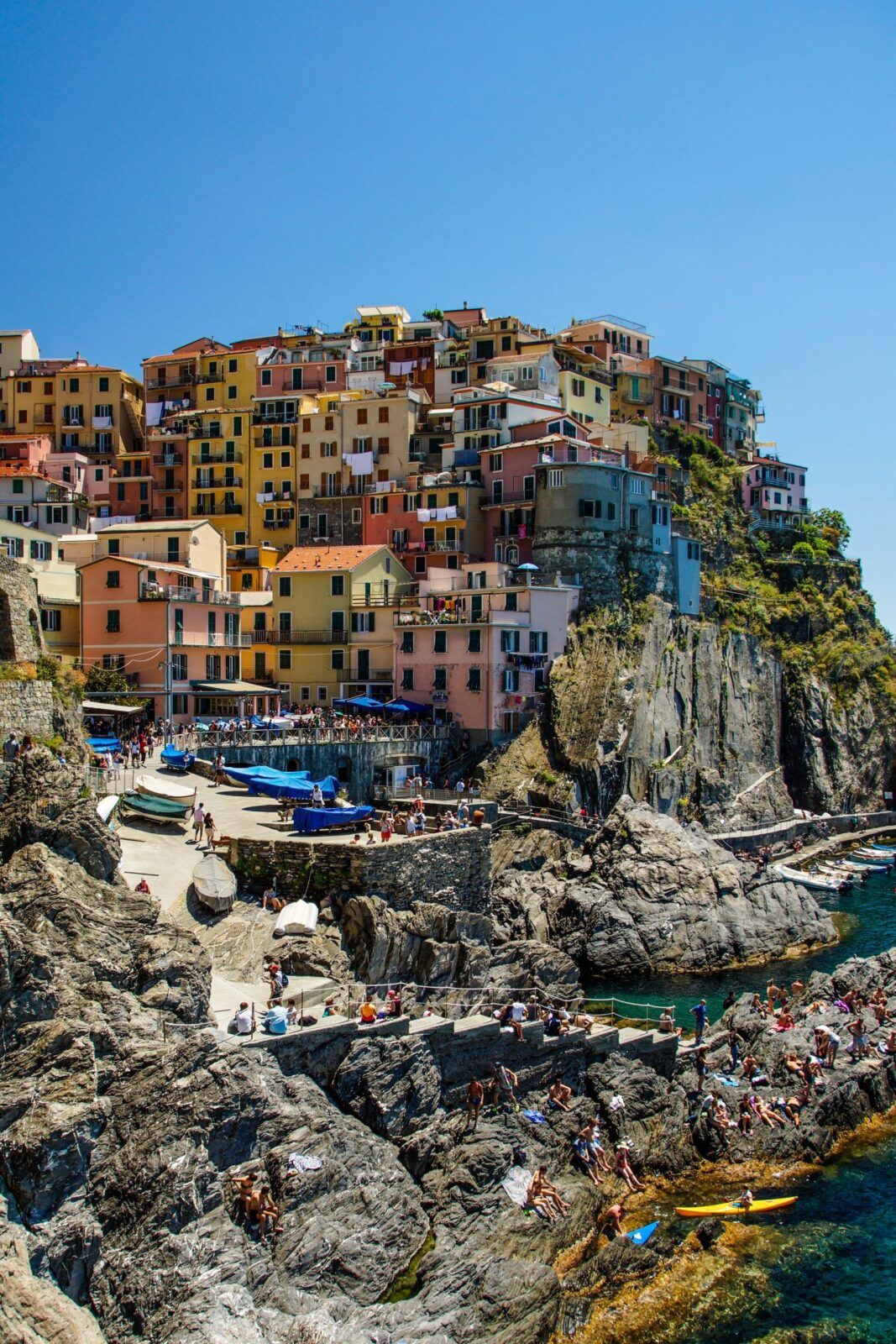 Manarola en autocaravana