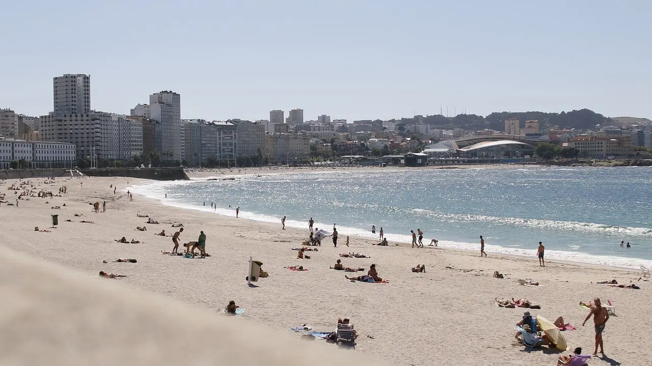 A Coruña en Autocaravana 3 Playa de Riazor